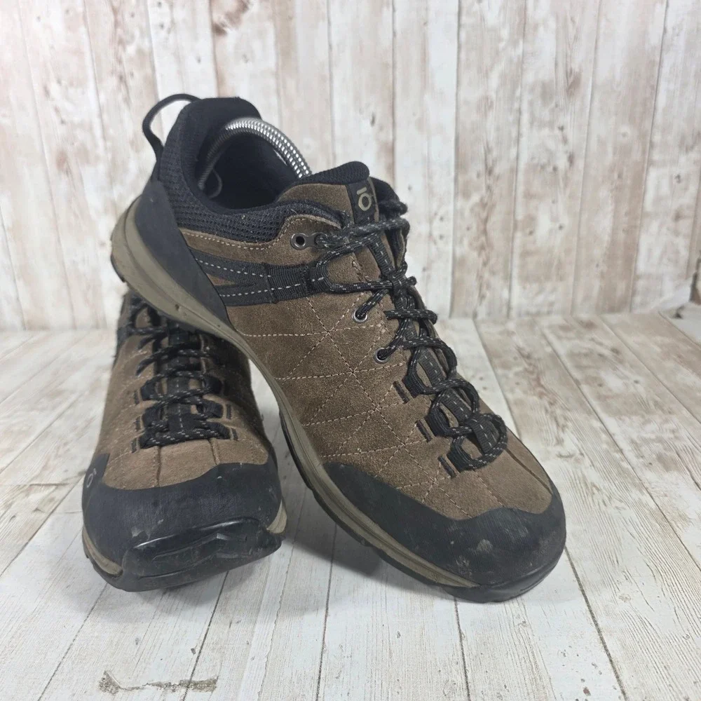 Oboz Mens Trail Hiking Shoes Brown Suede‎ Waterproof Outdoor Boots Size 10